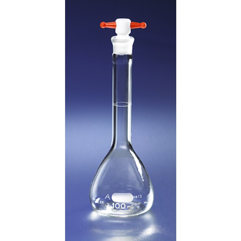 Corning 5644-250 PYREX® 250 mL Class A Volumetric Flask with PTFE Stopper