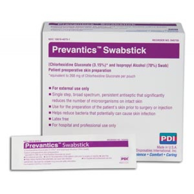 PDI - Professional Disposables, Intl. S40750 Swabstick, 1.75" x 6.5", 50/bx, 10 bx/cs (45 cs/plt) (US Only) (Products cannot be sold on Amazon.com or any other 3rd party site)