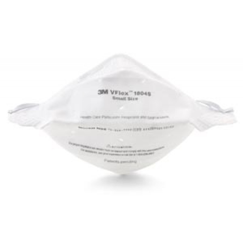3M Health Care 1804S Vflex Particulate Respirator, Small, Disposable, 50/bx, 8 bx/cs (Continental US+HI Only) (Orders are Non-Cancellable & Non-Returnable)