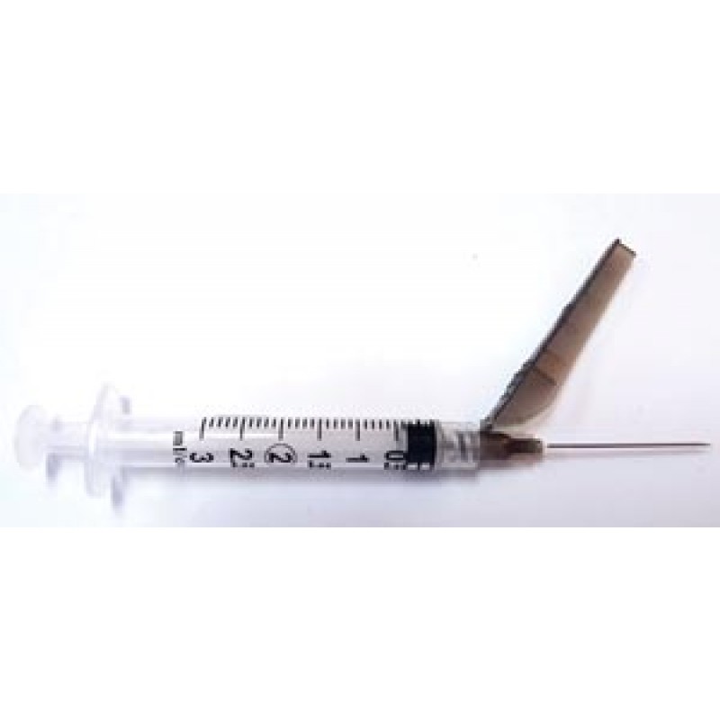 Exel Corporation 27104 Safety Syringe (3 mL) w/ Safety Needle (22G x 1½"), 50/bx, 8 bx/cs