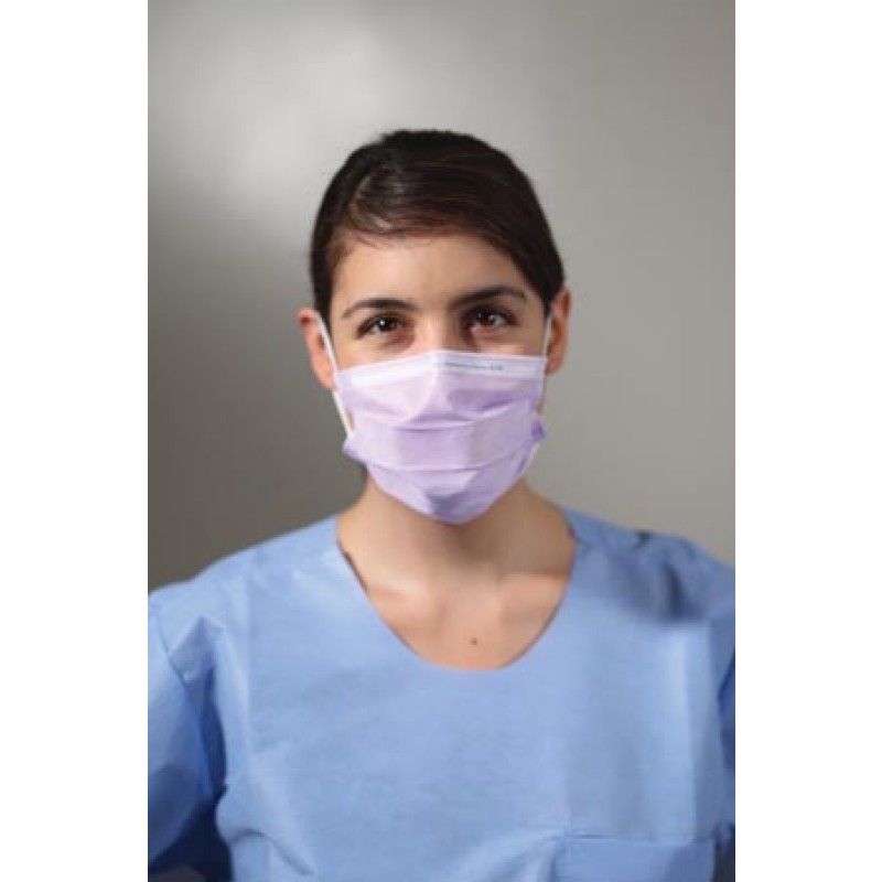 O&M Halyard 25868 KC100 Procedure Mask, ASTM Level 1, Earloops, Lavender, 50/bx, 10 bx/cs (US Only) (On Manufacturer backorder with an expected release date of May)