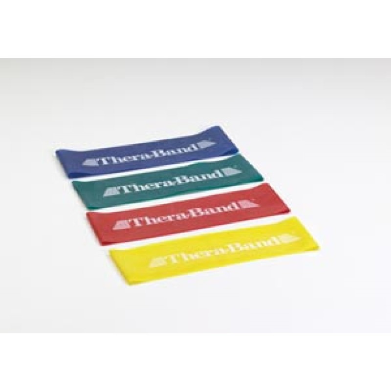 Hygenic/Theraband 20810 Resistance Band Loop, Yellow/ Thin, 8" Lay Flat Length, 10 Pk Band Loops Each Individually Sealed in Polybag with Safety Instructions, 6 pk/cs (021101) (US Only)
