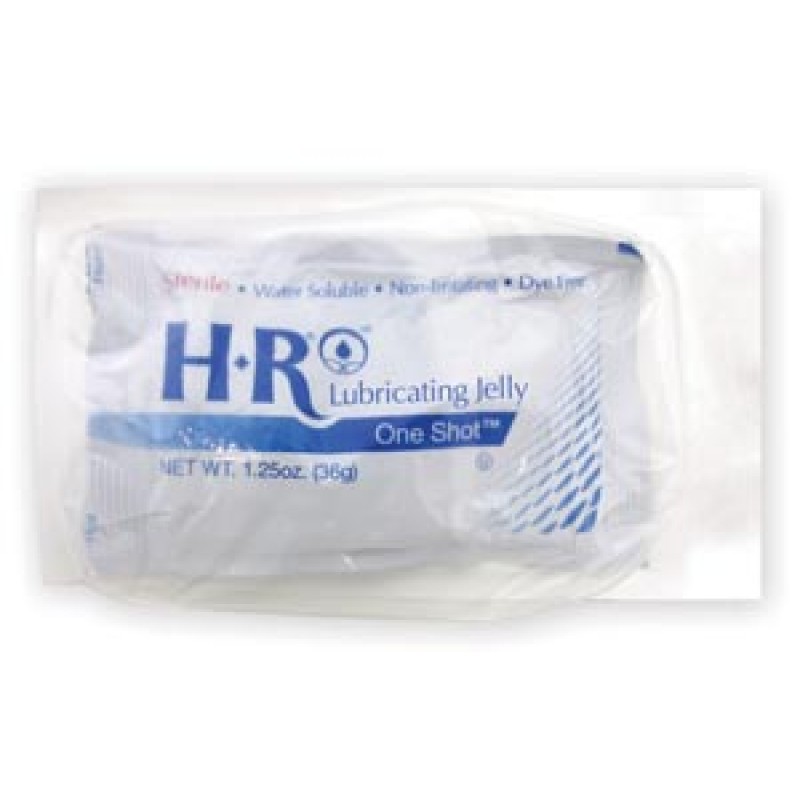HR Pharmaceuticals 205ST HR® Sterile Lubricating Jelly SafeWrap 1.25oz (36gm) OneShot® (Sterile Field), 50/bx