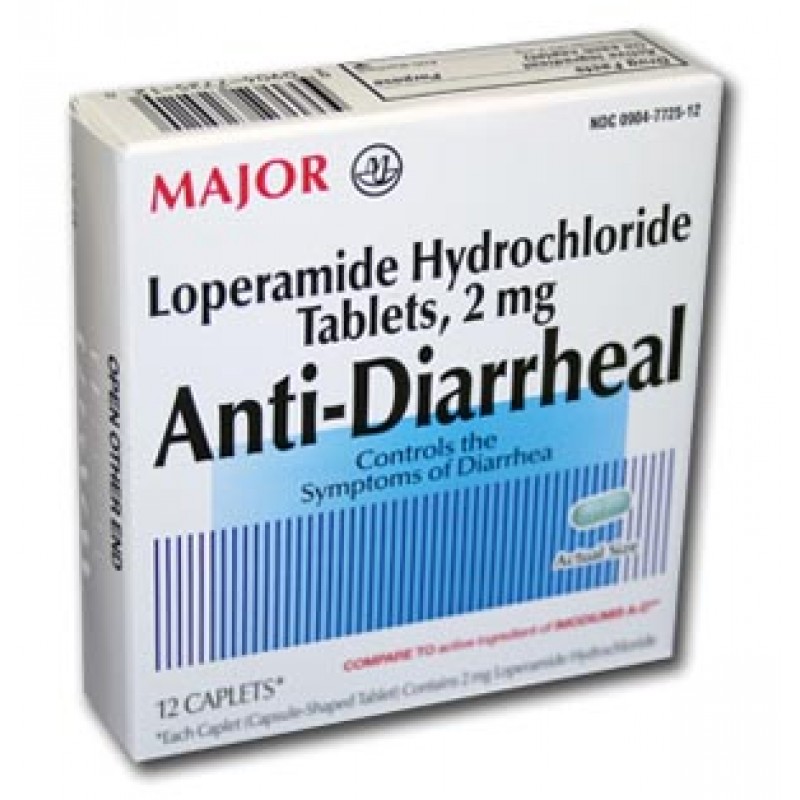 Major Pharmaceuticals 700793 Anti-Diarrheal, Caplets, 12s, Compare to Imodium A-D®, NDC# 00904-772a5-12