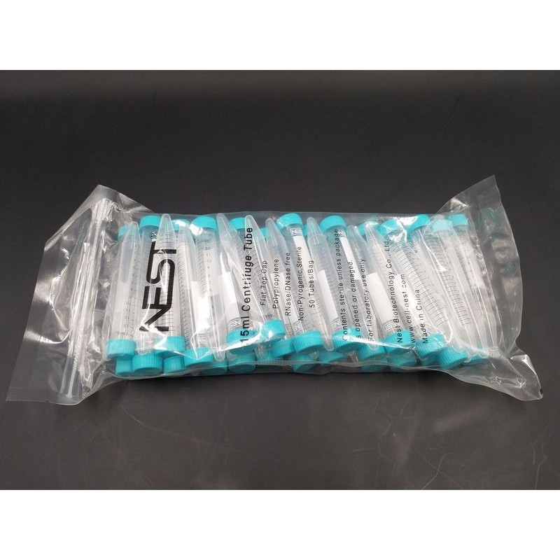 15 mL Centrifuge Tube, Bulk, premium, Sterile, 50/pk, 500/cs
