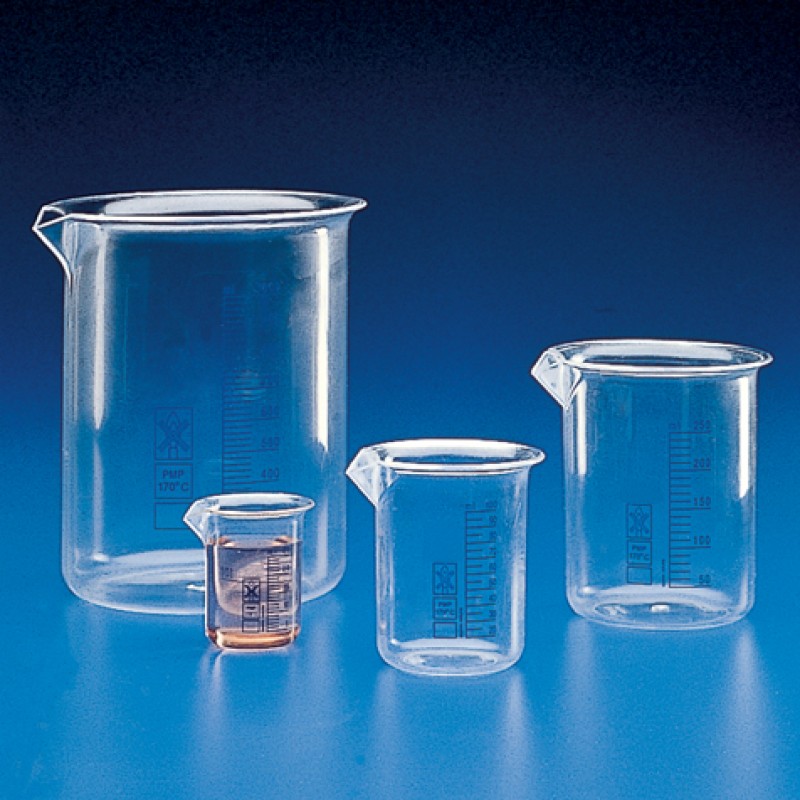 601726 Globe Scientific Griffin Beaker,PMP (TPX), 2000 mL, 183.5 mm Height, 132 mm O.D. (Pack of 4)