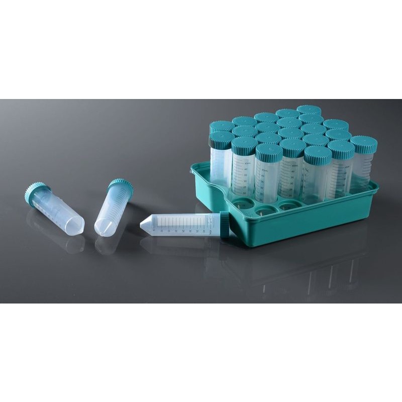 50 mL Centrifuge Tube, Rack (PS Rack),  premium, Sterile, 25/pk, 500/cs