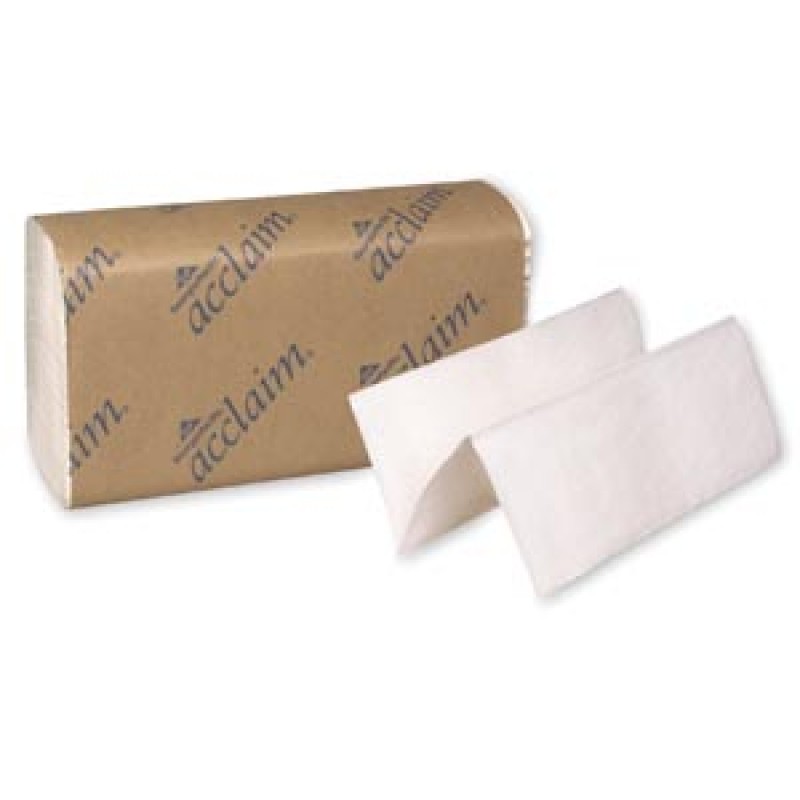 Georgia-Pacific Consumer Products 20204 Multifold Towels, Paper Band, White, 9¼" x 9½", 250 ct/pk, 16 pk/cs (150 cs/plt)