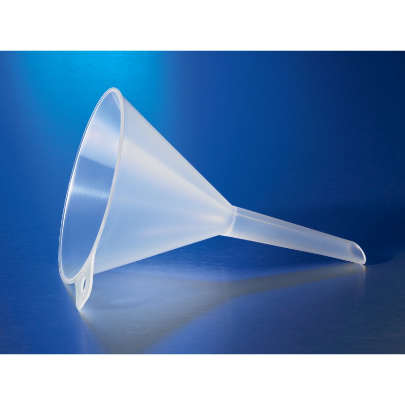 Corning 6120P-40 Corning® Plain 40 mm Diameter Reusable Plastic Funnel, Polypropylene with Short Stem