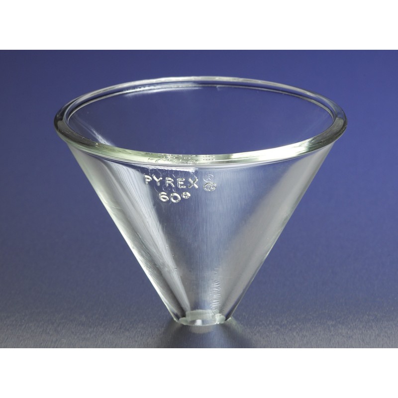 Corning 6240-75 PYREX® 75 mm Diameter Stemless Funnels