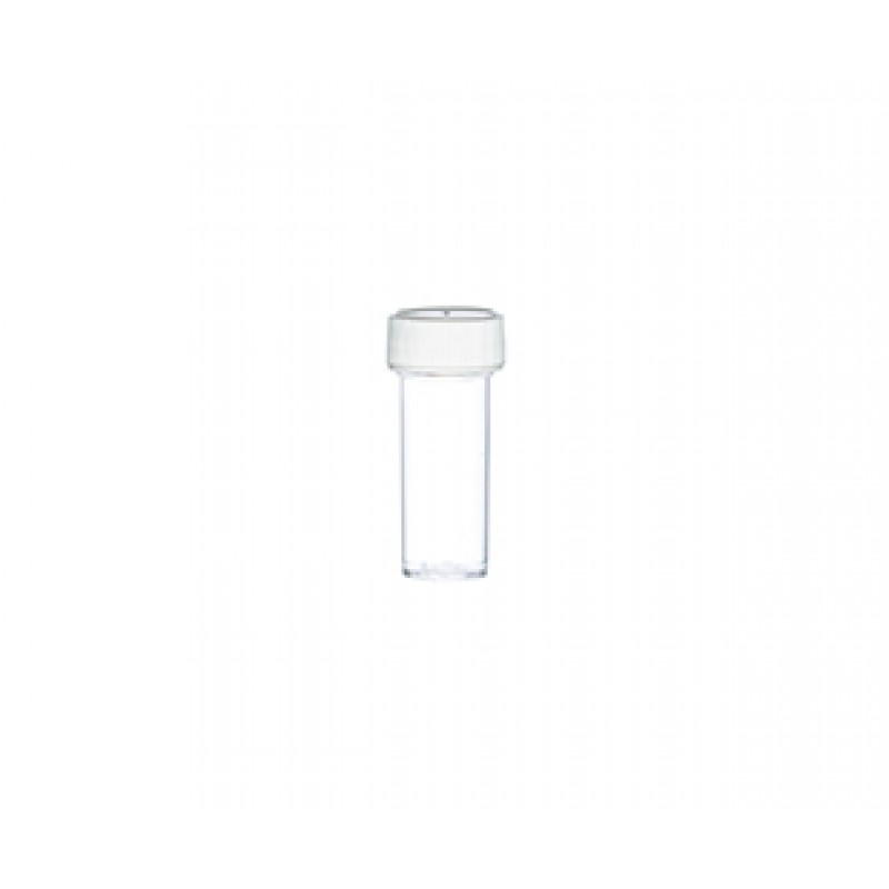 Sample Container, PS, 18x50, 7mL, Flat BOT, Sterile, no label
