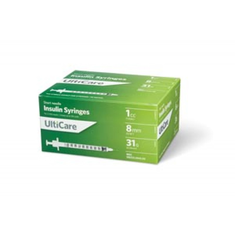 UltiMed, Inc. 9419 Insulin Syringe, 1cc, 31G x 5/16", 100/bx