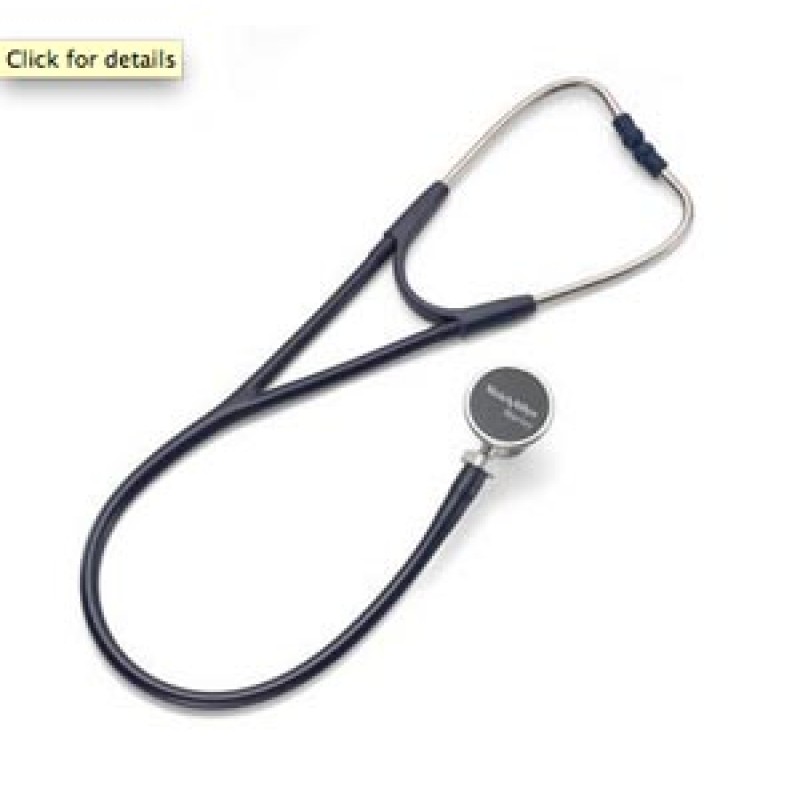 Hillrom 5079-327 Harvey Deluxe Double Head Stethoscope, Navy, 28" (US Only)
