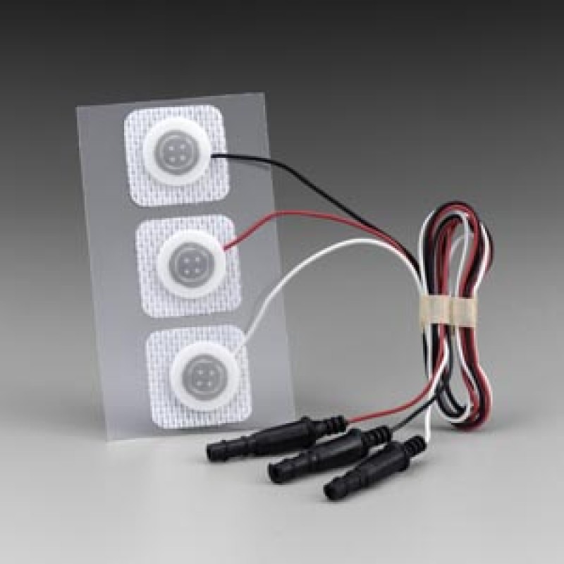 3M Health Care 2283 Infant, 33mm x 22mm, Pre-Wired Radiolucent Electrode, 3/bg, 100 bg/cs (Continental US+HI Only)