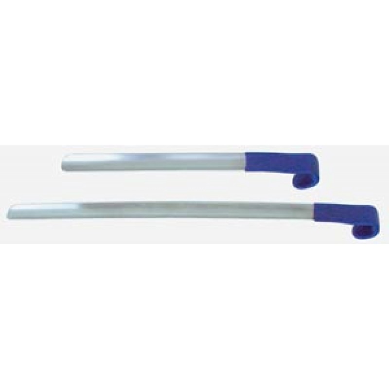 Kinsman Enterprises, Inc. 33001 Shoehorn, Stainless Steel, Curved, Vinyl Grip, X-Long, 18"L (DROP SHIP ONLY) (051163)