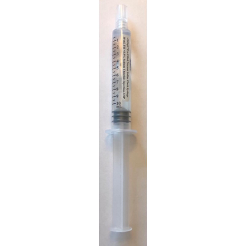 Amsino International, Inc. IVF1010T Pre-Filled Normal Saline Flush Syringe, 10ml 0.9% Sodium Chloride Fill in 10ml Syringe, 30/bx, 6 bx/cs