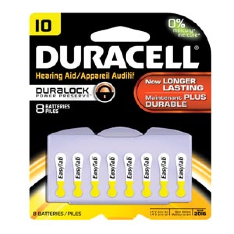 Duracell DA10B8W Battery, Zinc Air, Size 10, 6pk, 6pk/bx (UPC# 66118) (Products are not for Private Household Markets; Products cannot be sold on Amazon.com or any other 3rd party site)