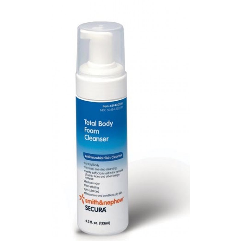 Smith & Nephew, Inc. 59430300 Total Body Foam Cleanser, 8½ oz, 12/cs (US Only)
