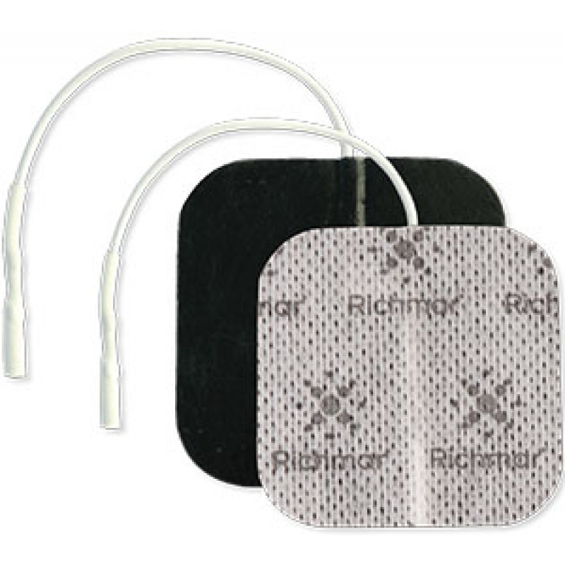 Richmar 400-877 MultiStim Electrodes, 5cm x 5cm (2 x 2), Square, Cloth,  4/pk, 10 pk/bg, 1 bg/cs  (US Only)