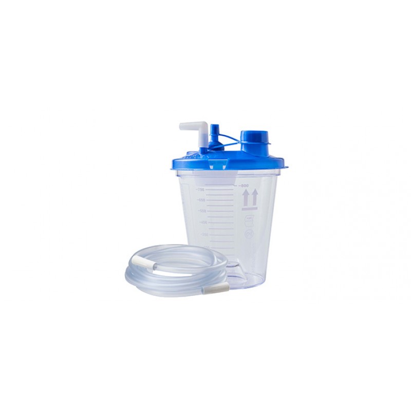 Suction Canister, Rigid, Disposable with Mechanical Filter, 800CC, 60/cs (Continental US Only)