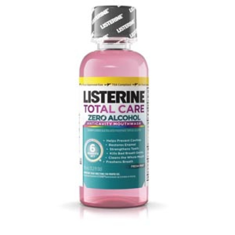 Johnson & Johnson Oral Health Products 30668 Listerine® Total Care Zero Mouthwash, Alcohol Free, Fresh Mint, 95mL (3.2 oz), 24/cs (Continental US+HI Only)