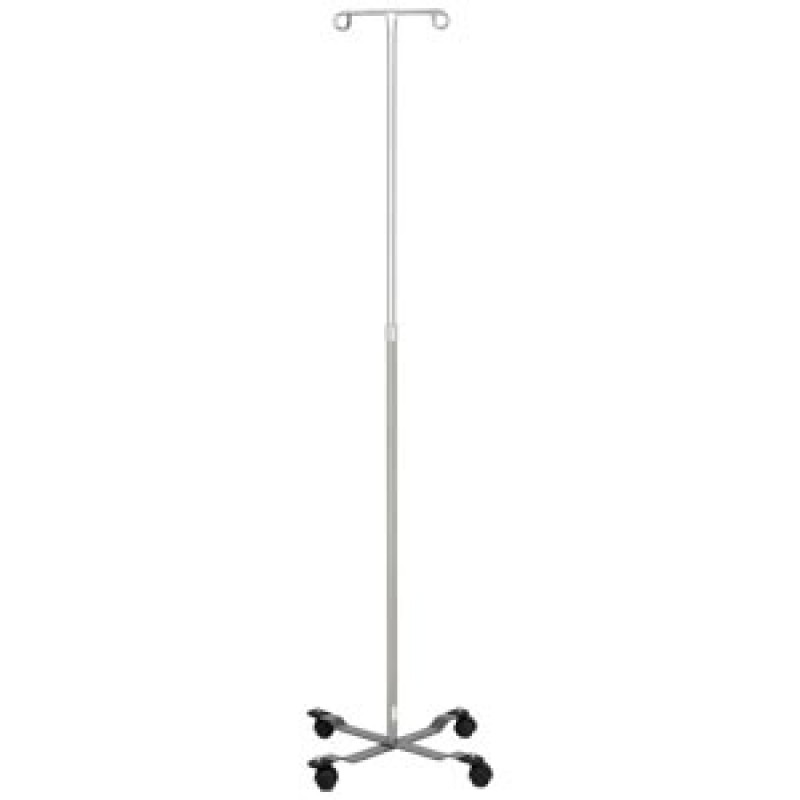 Blickman Industries 0561305000 IV Stand, Economy, 2 Hook, Twist Lock, 4 Leg, Painted Base (DROP SHIP ONLY)