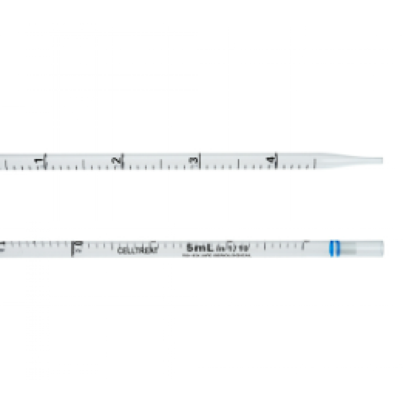 229006B CellTreat 5mL Serological Pipet, Individually Wrapped, Paper/Plastic, Bag, Sterile, Cs of 400