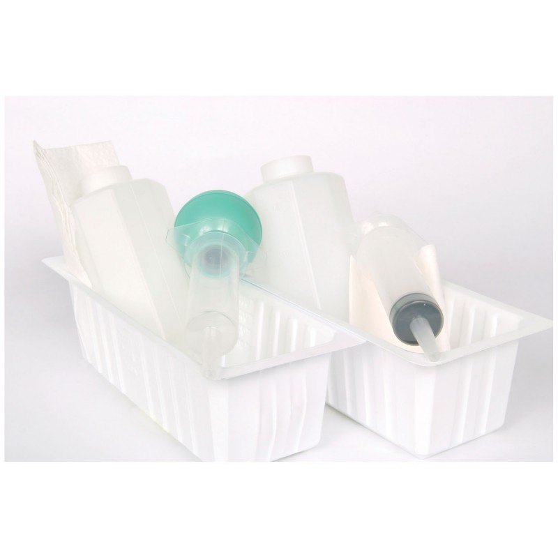 Bulb Syringe, 60cc, 1200cc Irrigation Tray, Lidded, 20/cs (Continental US Only)