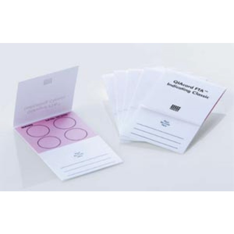 Qiagen, LLC WB120206 Indicating FTA Classic Card, 125µl Sample Area, 500µl Total Volume, 4 Sample Areas, 100/pk (US Only)