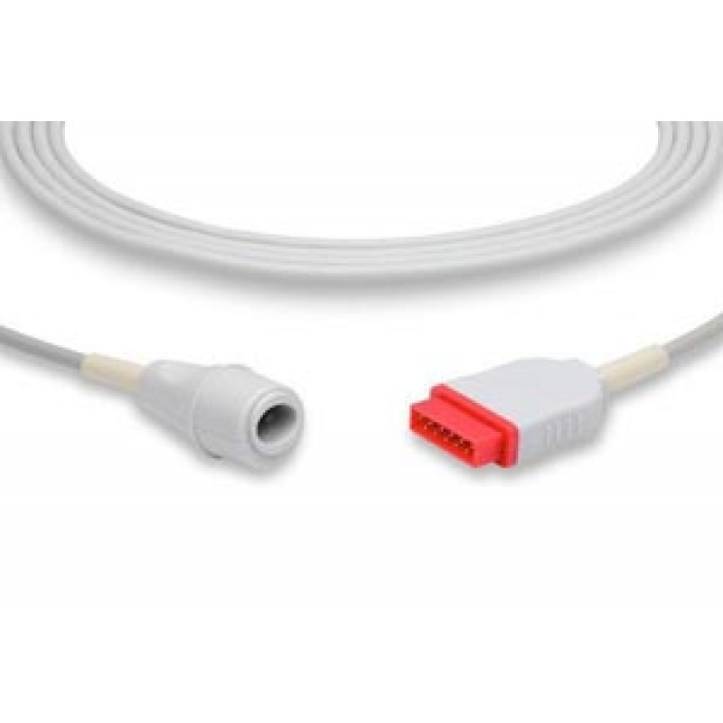 Cables and Sensors IC-MQ-ED0 IBP Adapter Cable Edwards Connector, GE Healthcare > Marquette Compatible w/ OEM: 2021197-001, 896507021, 2021197-002 (DROP SHIP ONLY) (Freight Terms are Prepaid & Added to Invoice - Contact Vendor for Specifics)