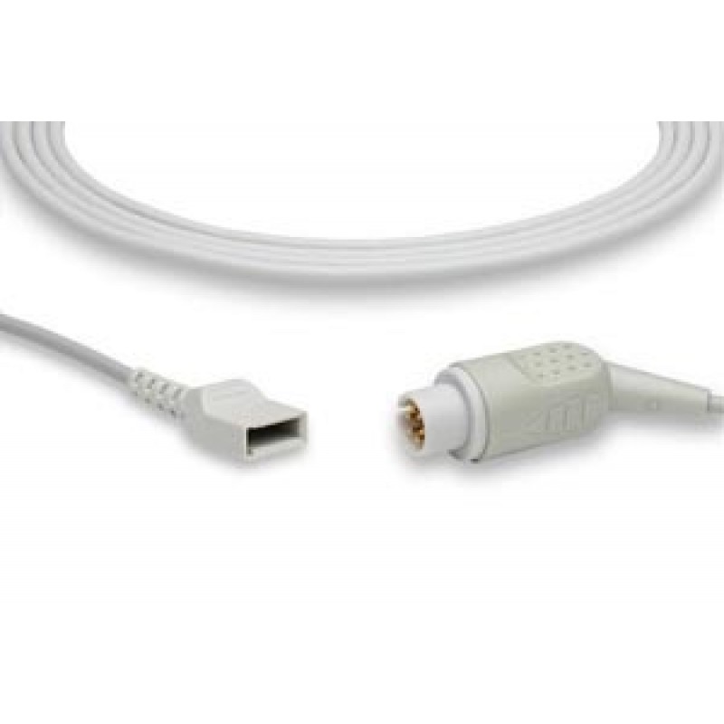 Cables and Sensors IC-6P-UT0 IBP Adapter Cable: IBP Adapter Cable for Utah Transducers, AAMI Compatible w/ OEM: 650-208 (DROP SHIP ONLY) (Freight Terms are Prepaid & Added to Invoice - Contact Vendor for Specifics)