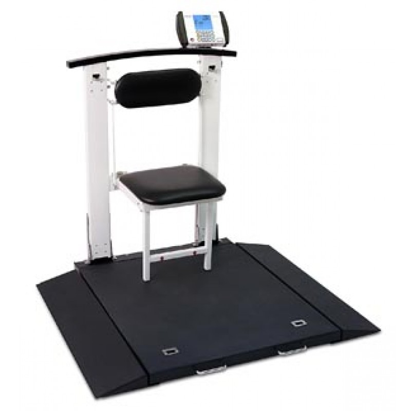 Detecto 6570 Wheelchair Scale, Portable, Digital, Folding Column & Seat, 1000 lb x .2 lb, 32" x 36" (DROP SHIP ONLY)