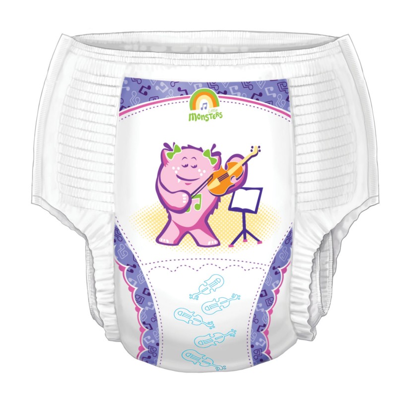 Training Pants, Girl, Medium, 2T/3T (18-34 lbs), 26/bg, 4 bg/cs (Continental US Only)