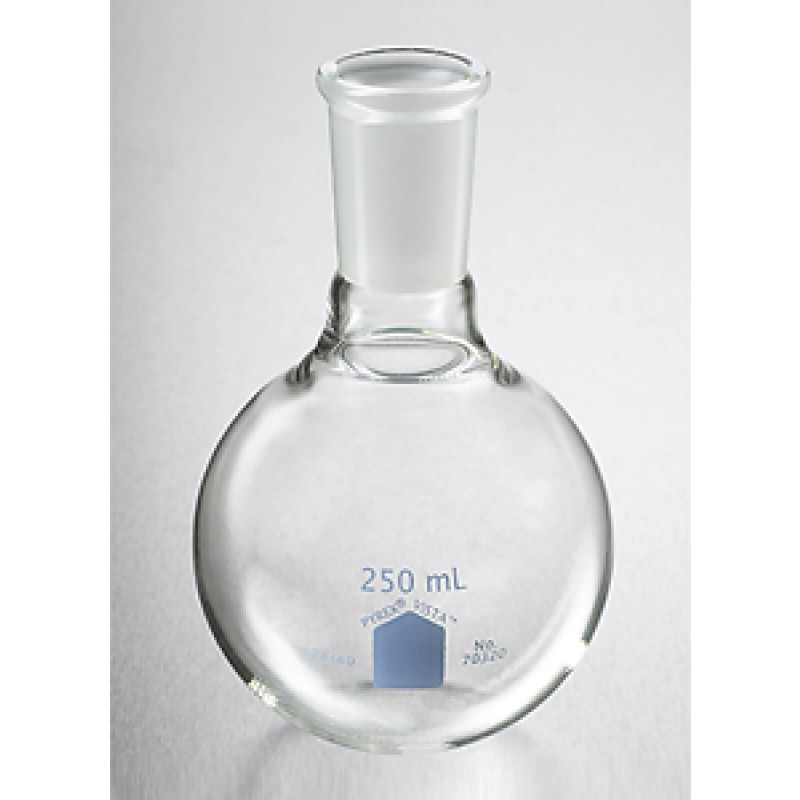 Corning 70320-500 PYREX® VISTA™ 500 mL Short Neck Boiling Flask, Round Bottom, 24/40 Standard Taper Joint