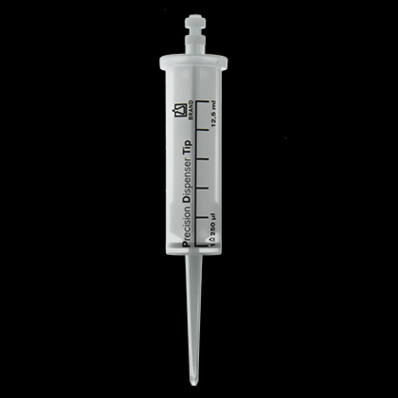 BrandTech 705714 PD-Tips II, 12.5 ml, non-sterile, cylinder PP/piston PE-HD, type encoded, 100/PK