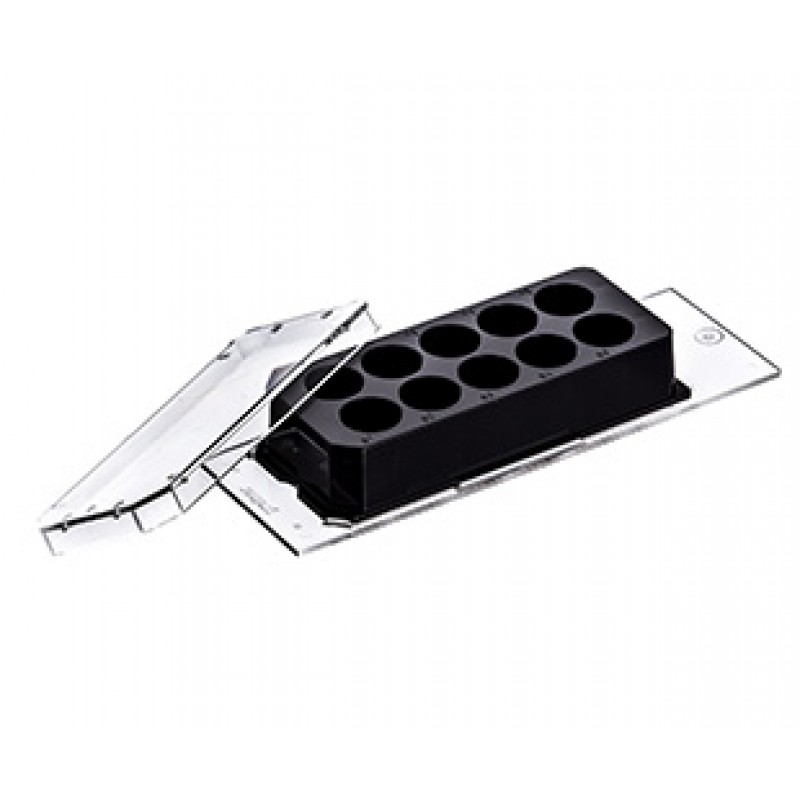 Cellview Slide 10 Well, Sterile, TC, Sterile, glass bottom, 10 compartments, single packed