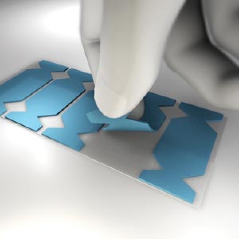 Crosstex International BWEEB Cushion Device, Blue, Fits Long Edge of Size 2 Film & Sensors, 300/bx