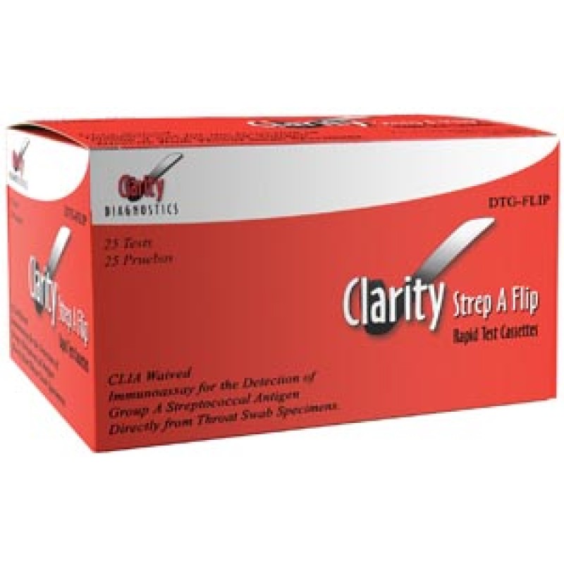 Clarity Diagnostics, LLC DTG-STPFLIP Clarirty Strep A Flip Cassette, Waived 25/bx