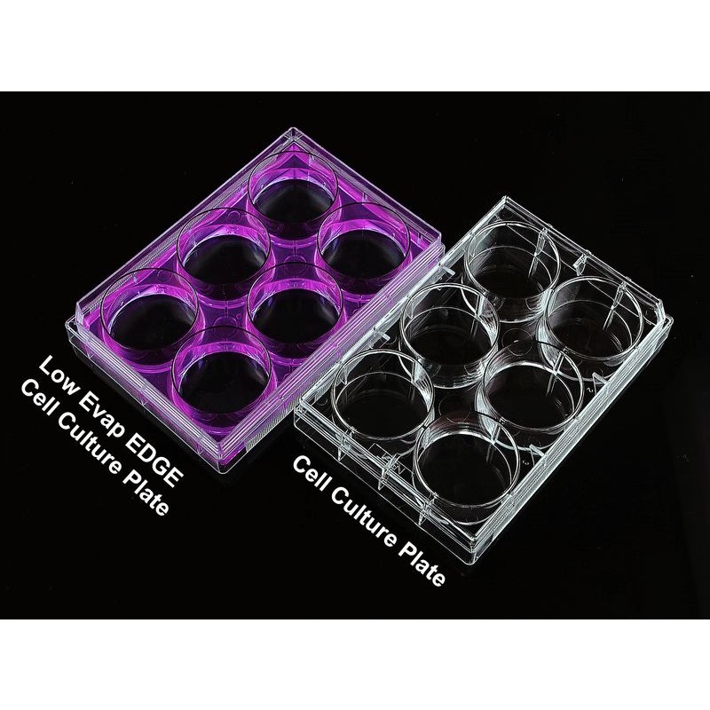 96 Well Low Evap EDGE Plate, Flat Bottom, TC, Sterile, 1/pk, 100/cs