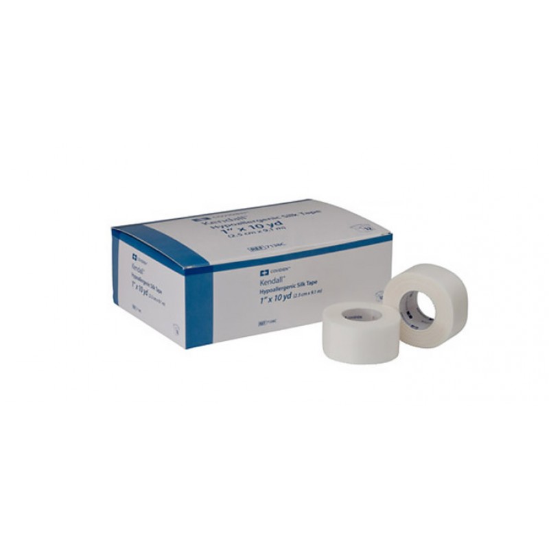 Silk Tape, Hypoallergenic, 2" x 10 yds, Latex Free (LF), 6/bx, 10 bx/cs (Continental US Only)