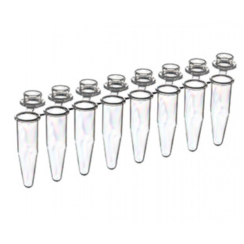 Sapphire PCR 0.2ml breakable strips, with individual attached standard dome caps