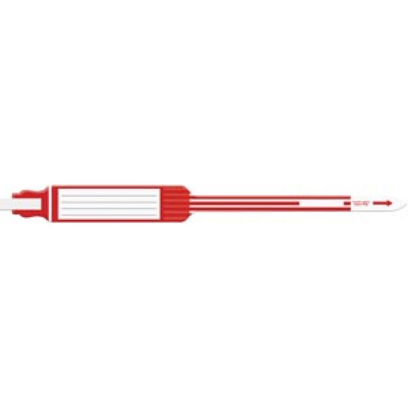 Medical ID Solutions 7544 Wristband, Adult, Insert, Self Adhesion, Tri-Laminate, Mega Wide, Red, 250/bx