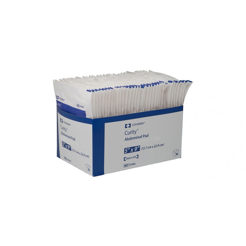 CARDINAL HEALTH MED PROD+SER 7196D DERMACEA ABDOMINAL PAD NONWOVEN 5X9 36S