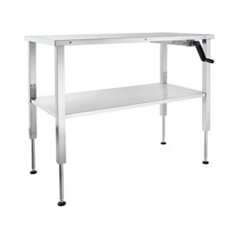 Blickman Industries 0177836030 Hydraulic Instrument Table 60"W x (30 - 42)"H x 30"D, (4) 3" Casters, Brake, Shelf Manual Crank (DROP SHIP ONLY)