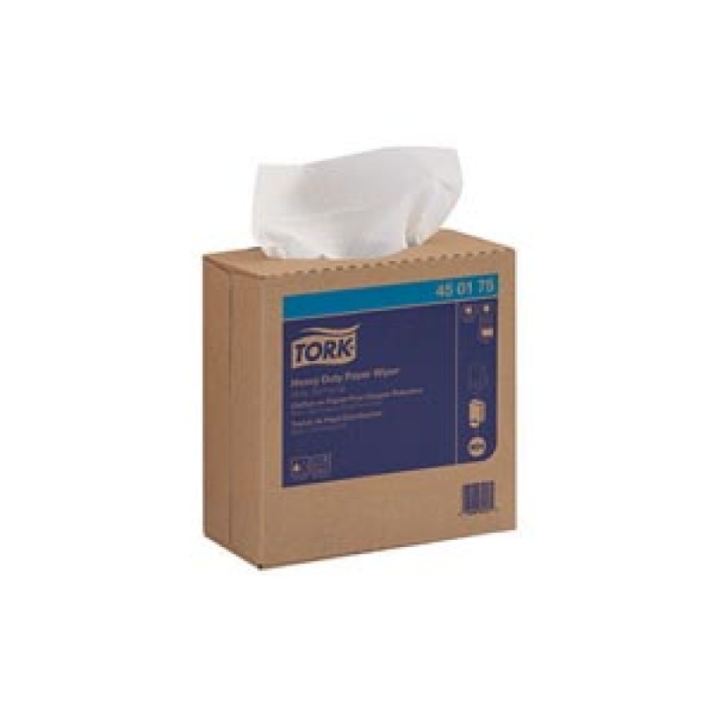 Essity Professional Hygiene North America, LLC 450175 Paper Wiper, Heavy-Duty, Pop-Up Box, White, 1-Ply, W24, 16.3" x 9.3", 90 sht/bx, 10 bx/cs (36 cs/plt)