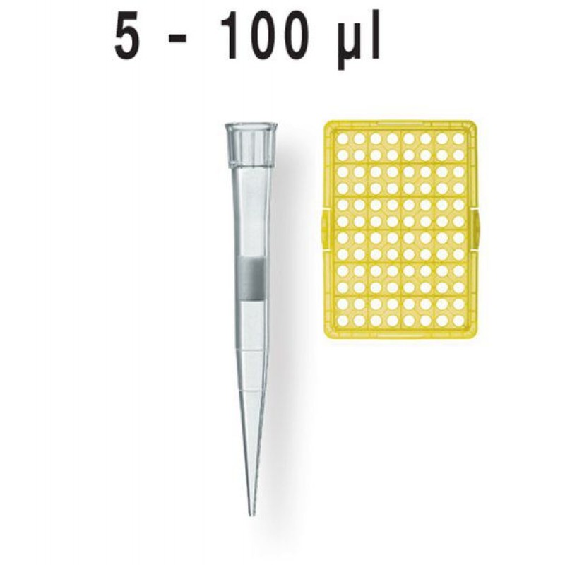 732630 BRAND 5-100µL BIO-CERT® Tips, Filtered, 960 Tips, Sterile Tip-Reload