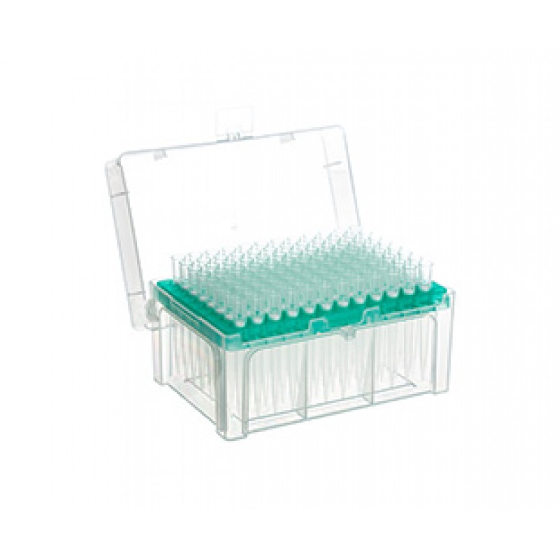 738265-US Greiner Bio 300 µL Sapphire Pipette Tips Racked (4800 tips/case)