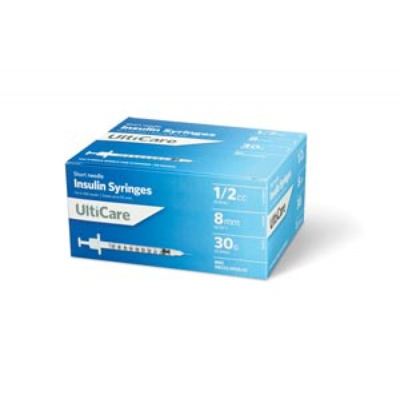 UltiMed, Inc. 9359 Insulin Syringe, 1/2cc, 30G x 5/16", 100/bx