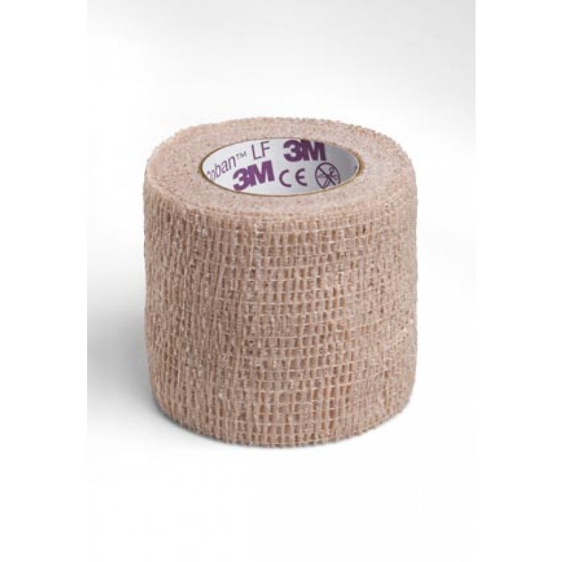 3M Health Care 2082 Self-Adherent Wrap, 2" x 5 yds, Latex Free (LF), Tan, Non-Sterile, 36/cs (Continental US+HI Only)