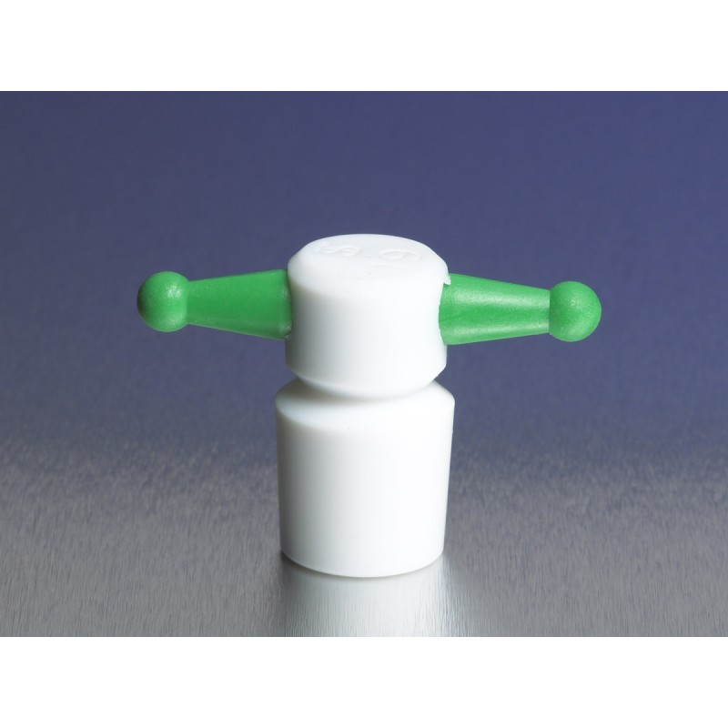 Corning 7630-16 PYREX® No. 16 PTFE Standard Taper Keyhole Stoppers, Color-Coded